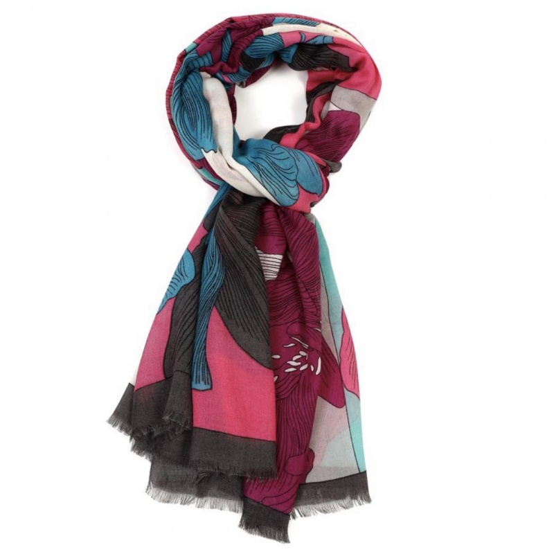 Peonies - Pink Scarf